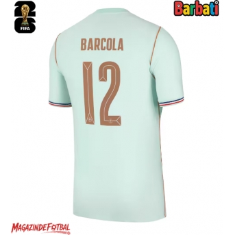 Franța Bradley Barcola #12 Tricou Fotbal Replică Mondial 2026 Barbati Deplasare